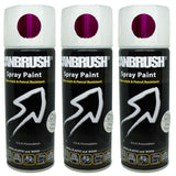 3X Canbrush C019 Candy Purple Spray Paint 400ml
