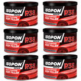 6X Isopon P38 Multi-Purpose Body Filler 250ml