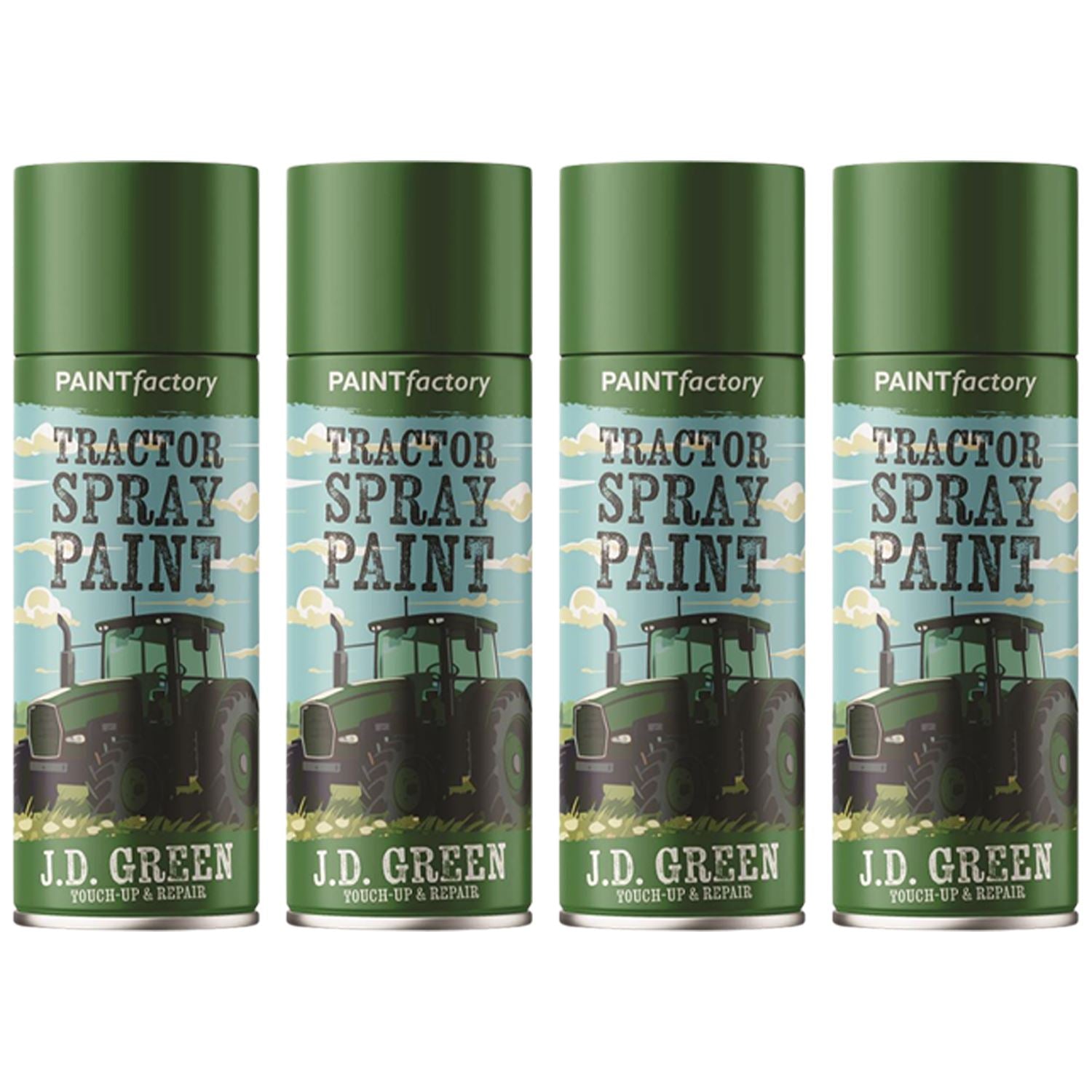 4X - Tractor Spray Paint John Deere Green 400ml Spray Paint