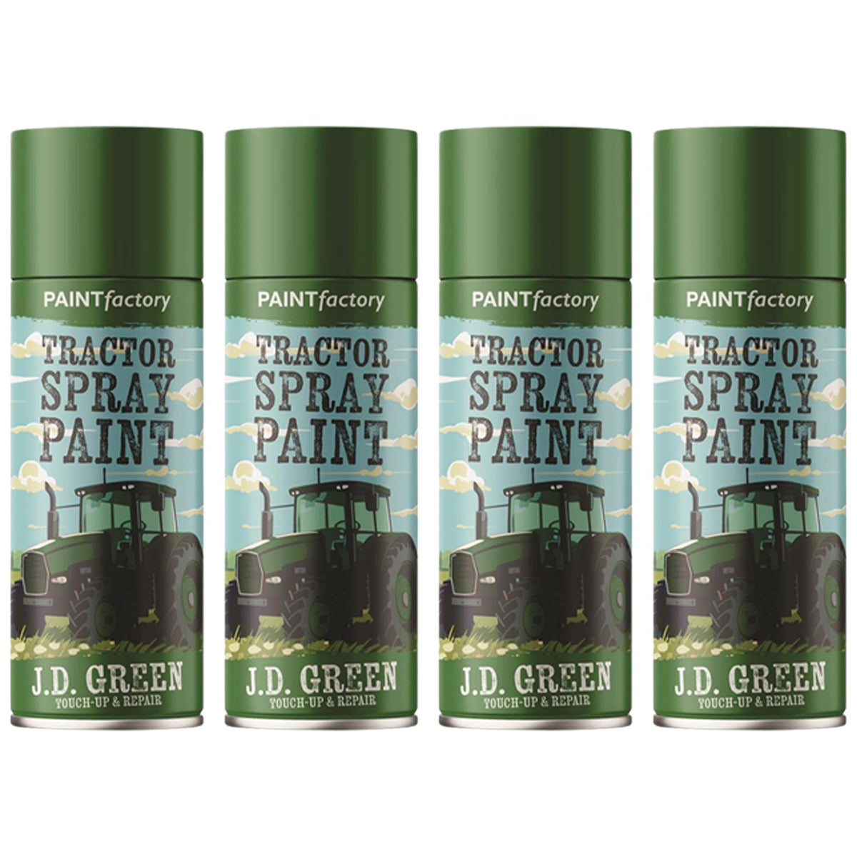 4X - Tractor Spray Paint John Deere Green 400ml Spray Paint