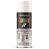 Paint Factory Brilliant White Gloss Spray Paint 400ml