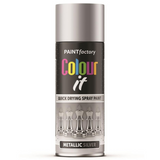 Paint Factory Silver Metallic Spray Paint 400ml
