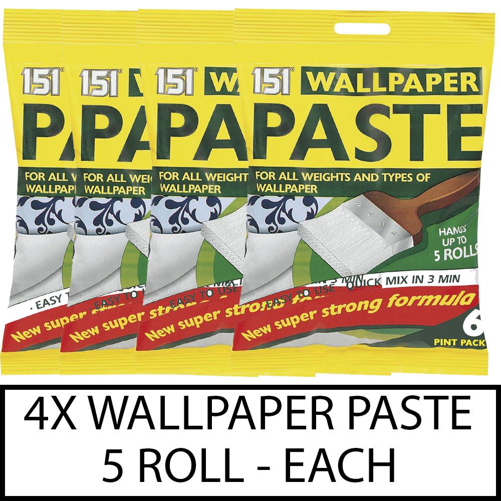 4X Wallpaper Paste 5 Roll Wallpaper Paste