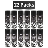 151 Multipurpose Spray Paint in a pack of 12, featuring black gloss spray paint 400ml cans