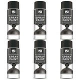 6X 151 Black Satin Spray Paint 400ml Spray Paint