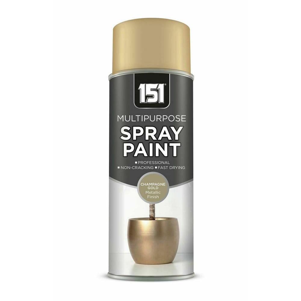 151 Multipurpose Spray Paint in champagne gold metallic spray paint finish for professional use