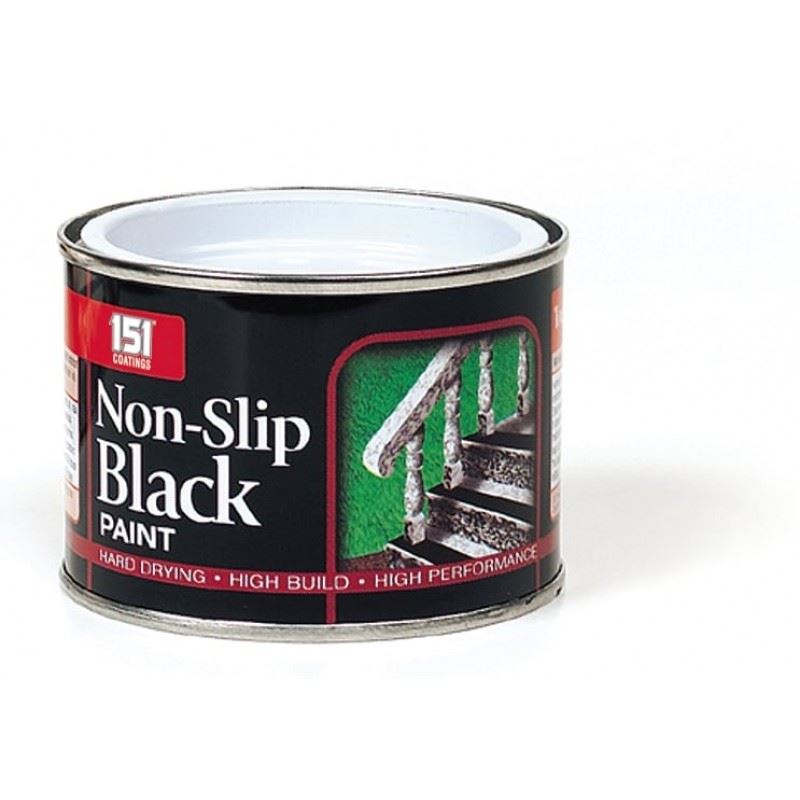 151 non-slip black paint tin designed for high performance and hard drying surfaces