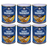 6X Yacht Varnish Gloss Paint 300ml Tin Paint