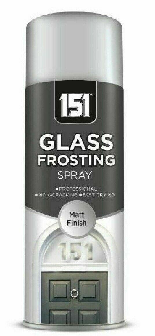 151 glass frosting spray 400ml in a can, ideal for creating a frosted glass finish with a matt effect