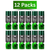 12 packs of 151 green gloss spray paint 400ml for various crafting and DIY projects