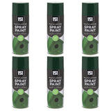 6X 151 Green Gloss Spray Paint 400ml Spray Paint