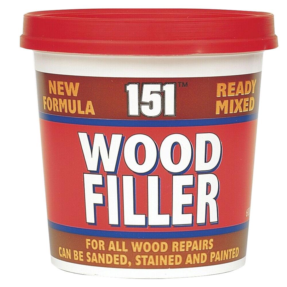 151 Ready Mixed Wood Filler in Container for Easy Wood Repairs and Finishing