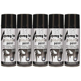 5X 151 Spray To Plastic Paint Black Gloss 400ml Spray Paint