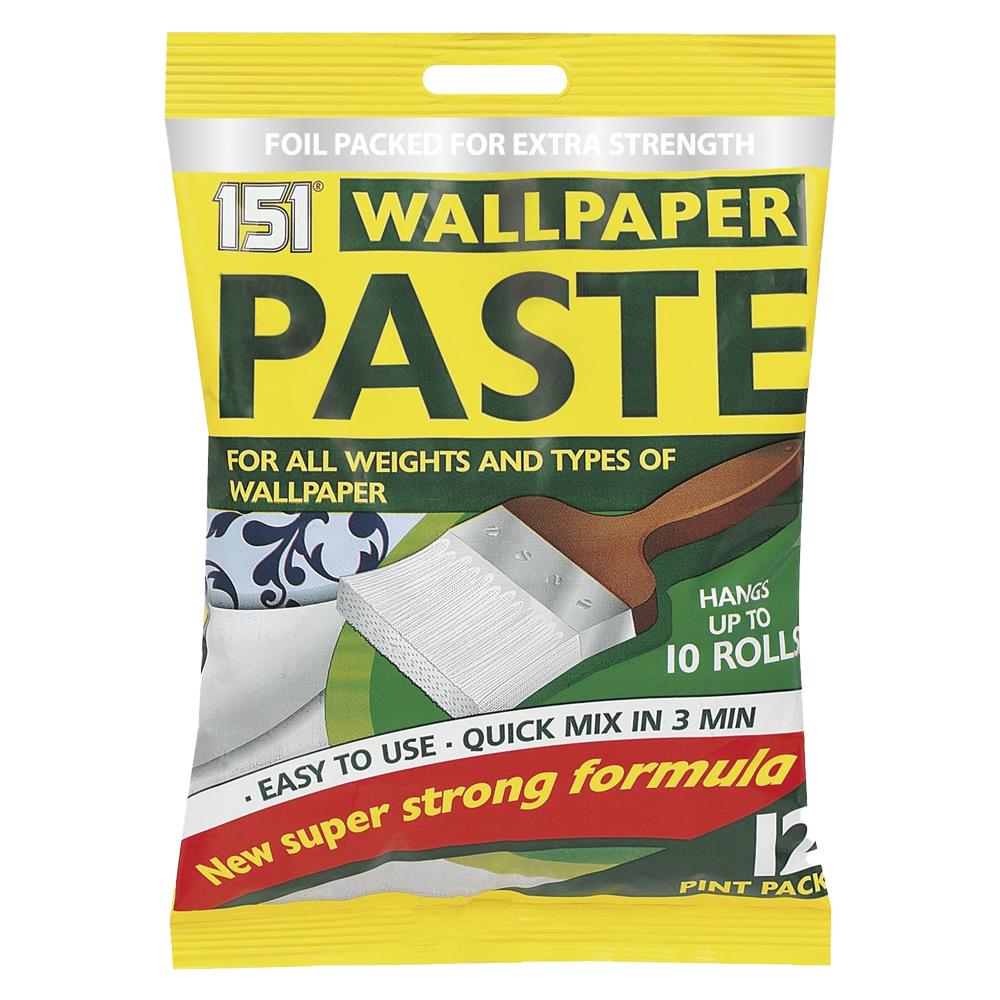 151 Wallpaper Paste for 10 rolls in easy mix packaging for all wallpaper types