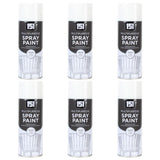 6X 151 White Matt Spray Paint 400ml Spray Paint