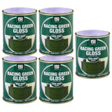 5X Racing Green Gloss Non-Drip Paint 300ml Tin Paint