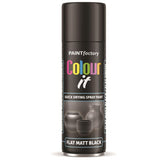 Paint Factory Flat Matt Black Spray Paint 250ml