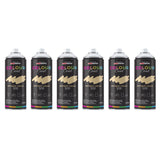 6X Antique Cream RAL 1014 Gloss Spray Paint 400ml