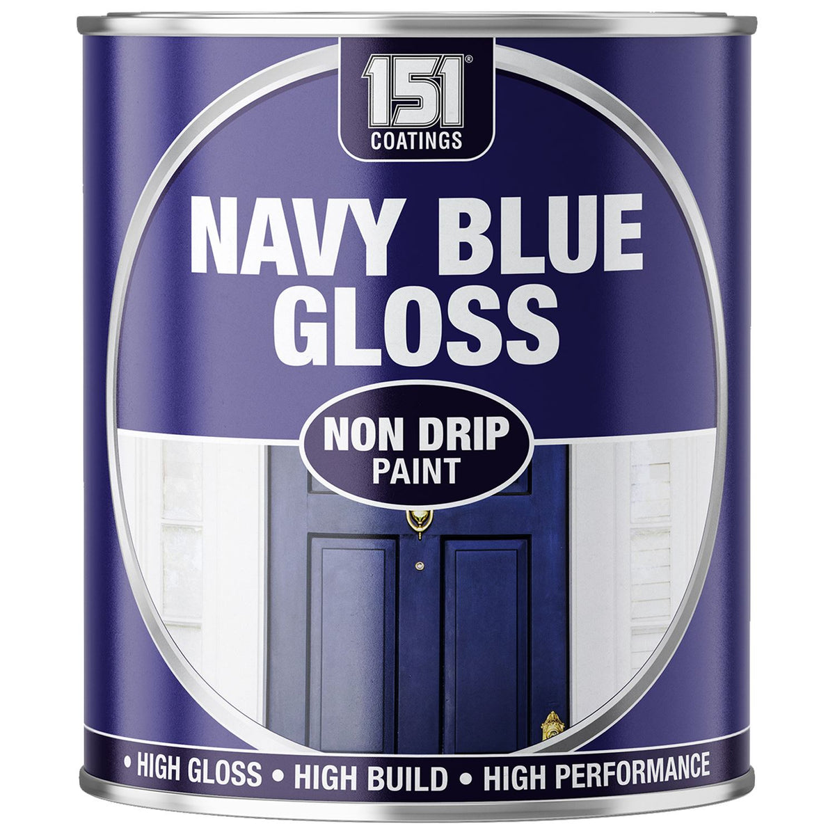 Navy Blue Gloss Non-Drip Paint 300ml Tin Paint