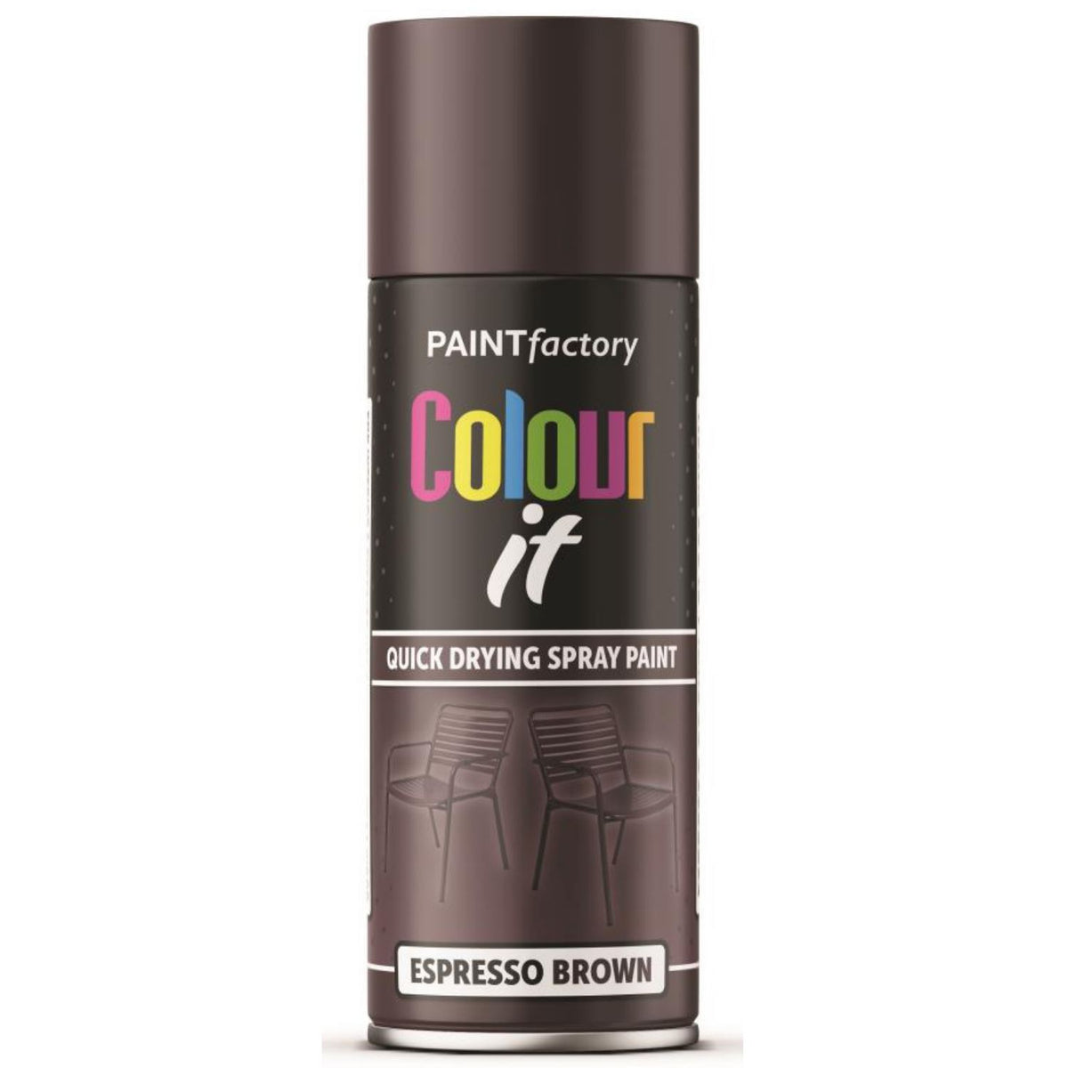 Paint Factory Espresso Brown Gloss Spray Paint 400ml