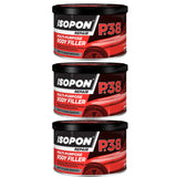 3X Isopon P38 Multi-Purpose Body Filler 250ml