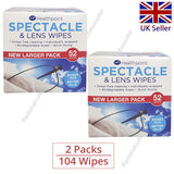 Spectacle Wipes 52pk X 2 Spectacle Wipes