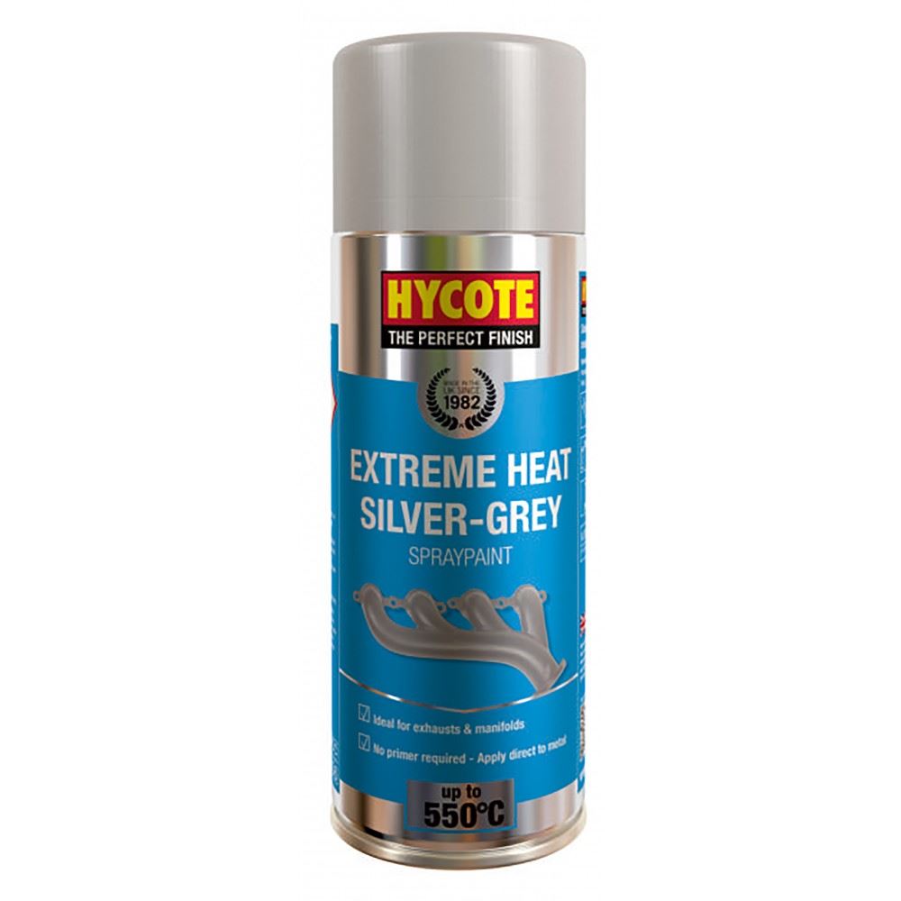 4X Hycote Extreme Heat Silver Grey Spray Paint 400ml Spray Paint