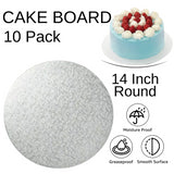10 Board - 14" Round Silver Double Thick Cards