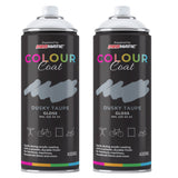 2X Dusky Taupe RAL 220 50 05 Gloss Spray Paint 400ml