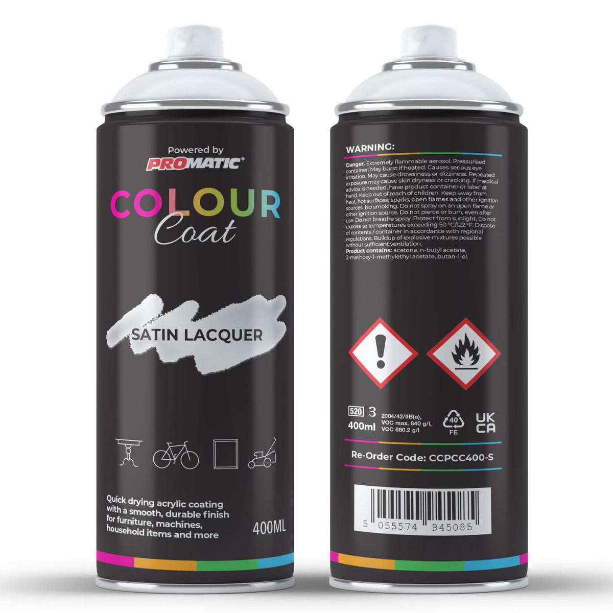 Clear Coat Clear Satin Spray 400ml