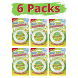 6X Duzzit Fresh Lemon Scented Oval Fridge Freshener