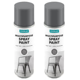 2X Overlay Grey Primer Matt Auto Professional Spray Paint 400ml