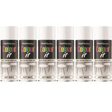 6X Paint Factory White Matt Spray Paint 400ml