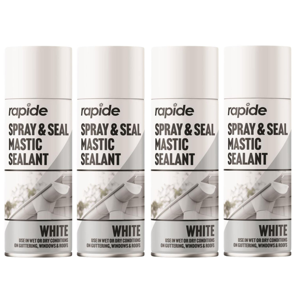 4X Rapide Spray And Seal 400ml White