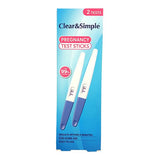 Clear & Simple Pregnancy Test Stick Twin Pack Pregnancy Test