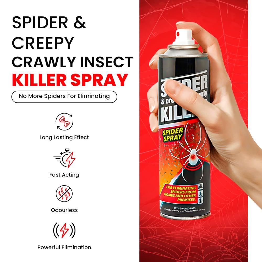 5X No More Spider & Creepy Crawly Spray 200ml Pest Control