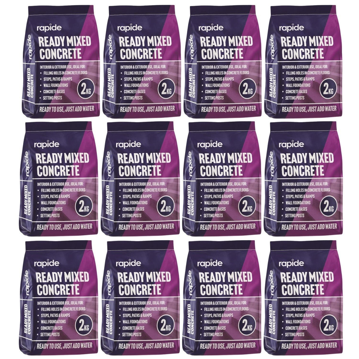 12X - Rapide Ready Mixed Concrete 2Kg