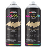 2X Golden Harvest RAL 080 80 40 Satin Spray Paint 400ml