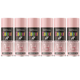 6X Paint Factory Bubblegum Pink Gloss Spray Paint 400ml