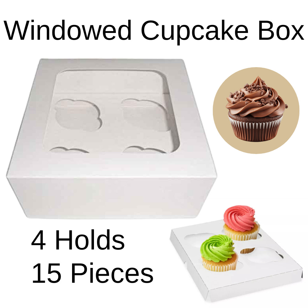 4 Hole 15X Cupcake Boxes Cupcakes Box