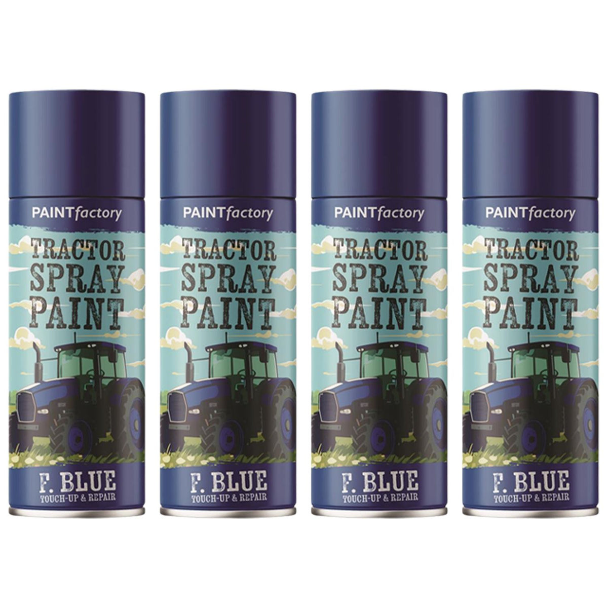 4X - Tractor Spray Paint Ford Blue 400ml Spray Paint