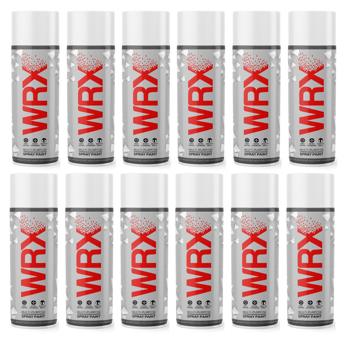 12X WRX Yellow Spray Paint 400ml