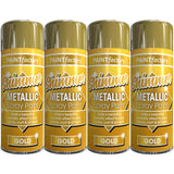 4X Paint Factory All Purpose Gold Metallic Spray Paint 200ml Spray Paint