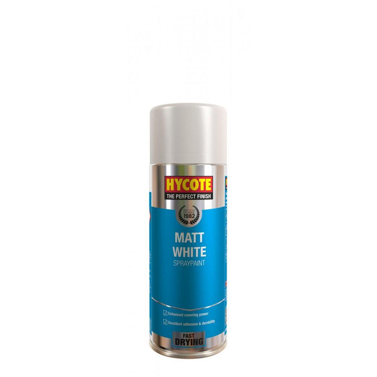 5X Hycote Matt White Spray Paint 400ml Spray Paint