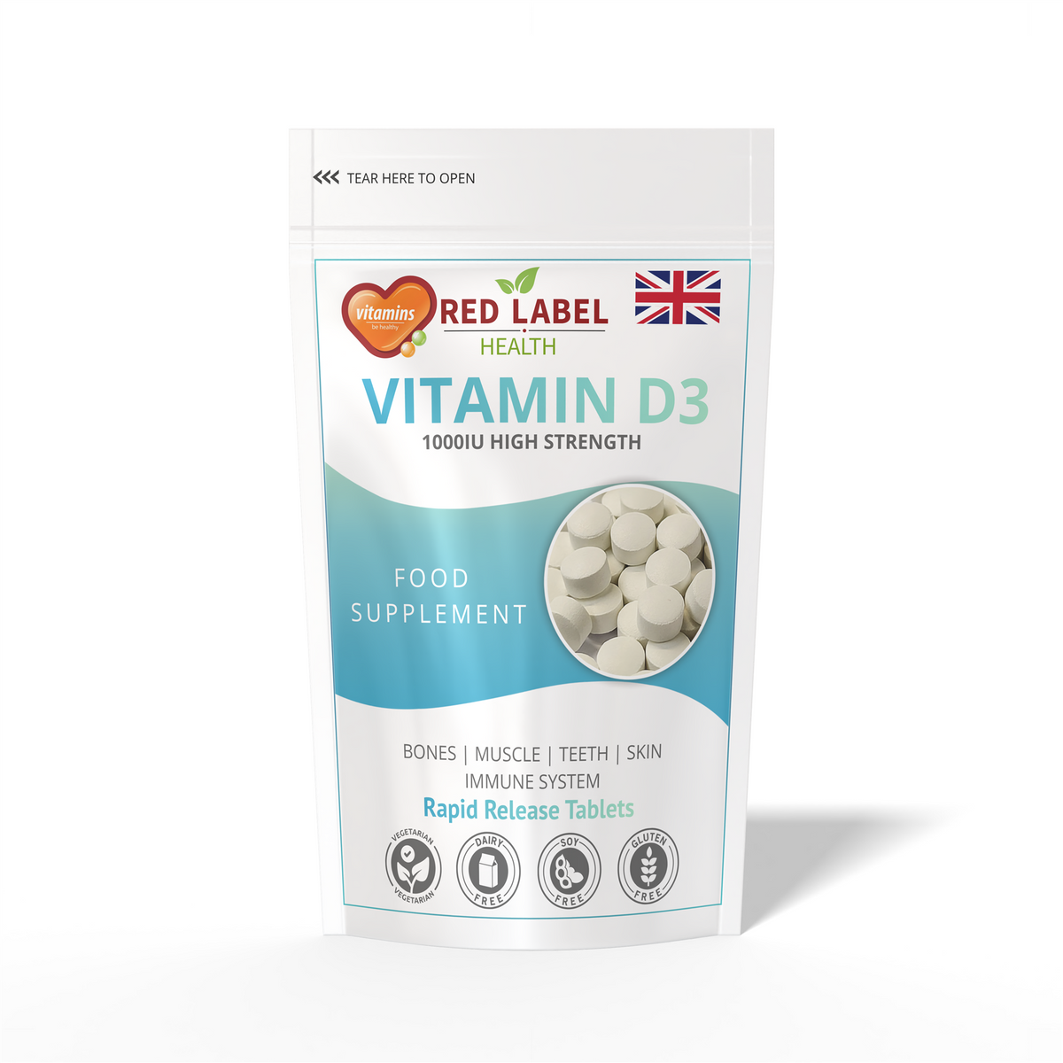 Vitamin D3 1000IU - 360 Tablets