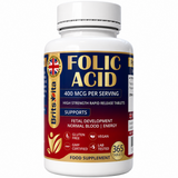 Brits Vita Folic Acid 400mcg 365 Tablets Healthy Pregnancy Support (Vit. B9)