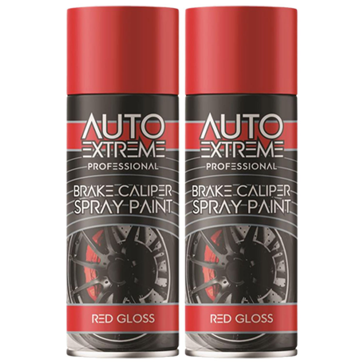 2X - Break Caliper Red Gloss Spray Paint 400ml Spray Paint