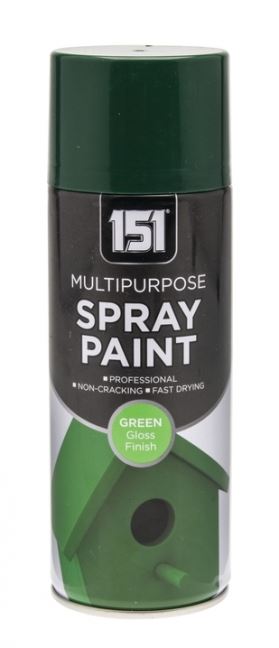 6X 151 Green Gloss Spray Paint 400ml Spray Paint