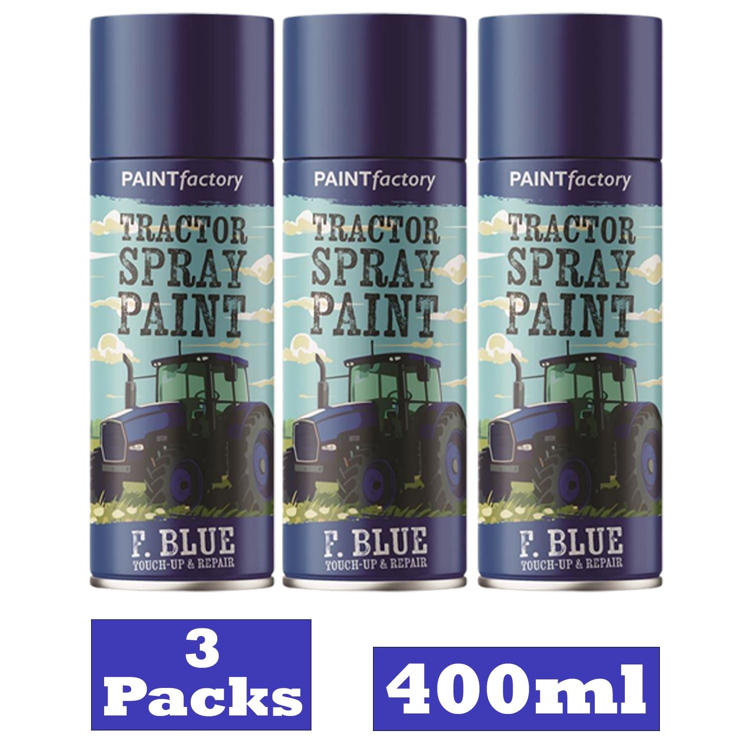 3X - Tractor Spray Paint Ford Blue 400ml Spray Paint