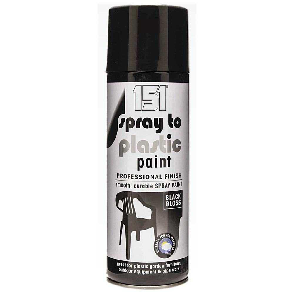 Spray To Plastic Paint Black Gloss 400ml Spray Paint